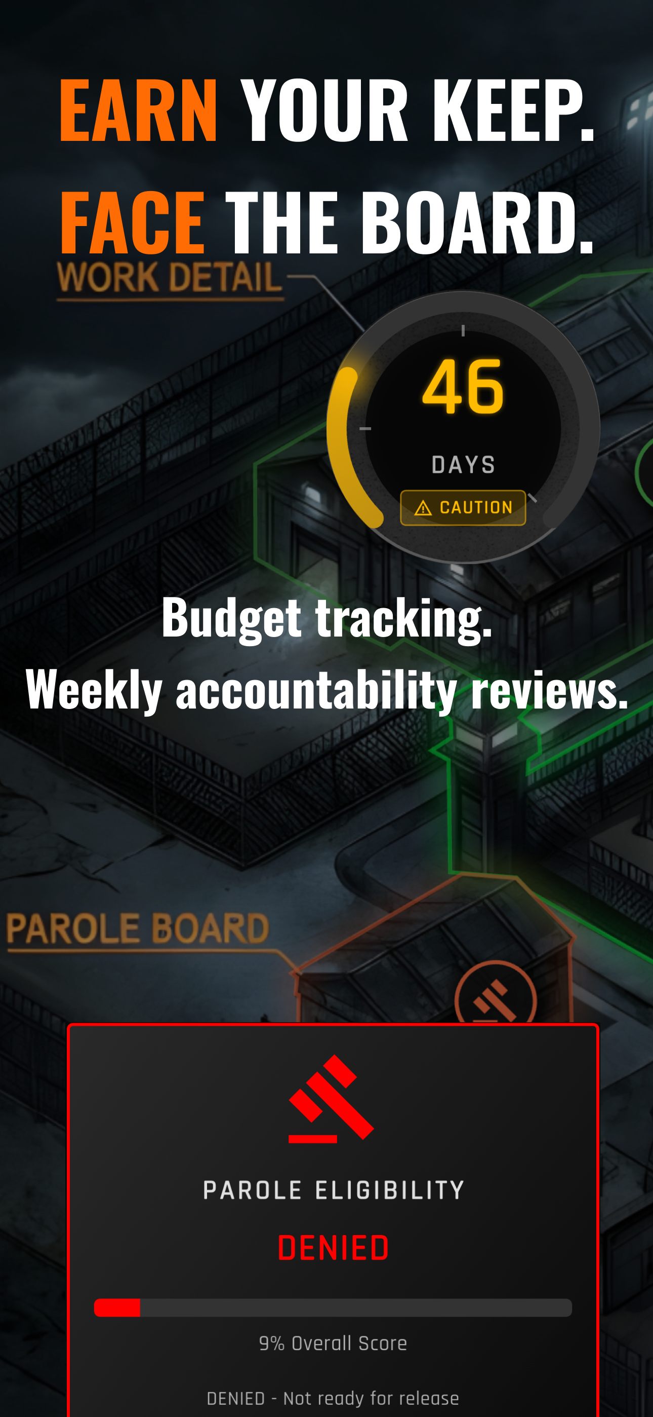 Earn your keep. Face the board.